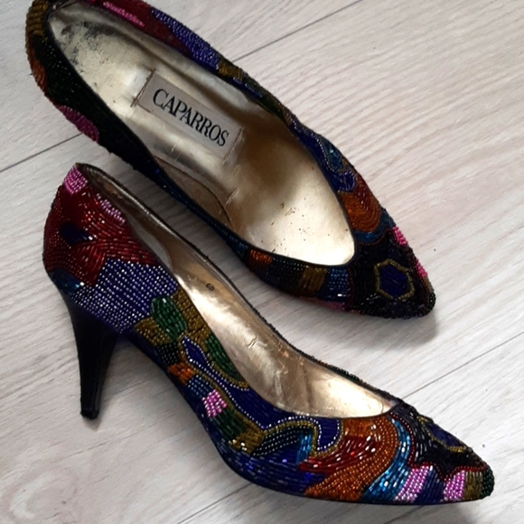 Caparros Shoes - Vintage  beaded shoes